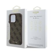 Husa pentru  iPhone 16 Pro Max Guess - Hardcase 4G Classic - maro