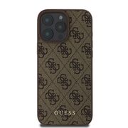 Husa pentru  iPhone 16 Pro Max Guess - Hardcase 4G Classic - maro