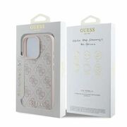 Husa pentru  iPhone 16 Pro Max Guess - Hardcase 4G Classic - roz