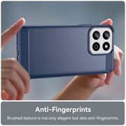 Husa pentru Honor 200 Smart Carbon Liquid Silicone, albastru