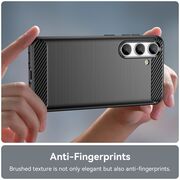 Husa pentru Samsung Galaxy S24 FE Carbon Liquid Silicone, albastru