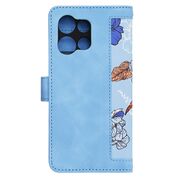 Husa tip carte pentru  Motorola Edge 50 Neo, functie stand si port carduri, albastru