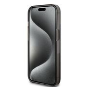 Husa pentru  iPhone 15 Guess - Liquid Glitter - negru