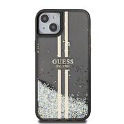 Husa pentru  iPhone 15 Plus Guess - Liquid Glitter - negru