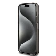 Husa pentru  iPhone 15 Plus Guess - Liquid Glitter - negru
