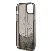 Husa pentru  iPhone 15 Plus Guess - Liquid Glitter - negru