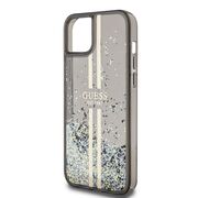 Husa pentru  iPhone 15 Plus Guess - Liquid Glitter - negru