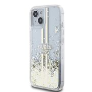 Husa pentru  iPhone 15 Plus Guess - Liquid Glitter - transparent