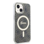 Husa pentru  iPhone 15 Plus cu MagSafe Guess - IML Series - maro inchis