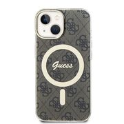Husa pentru  iPhone 15 Plus cu MagSafe Guess - IML Series - maro inchis