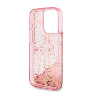 Husa pentru  iPhone 15 Pro Guess - Liquid Glitter - roz
