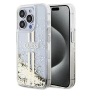 Husa pentru  iPhone 15 Pro Guess - Liquid Glitter - transparent