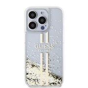 Husa pentru  iPhone 15 Pro Guess - Liquid Glitter - transparent