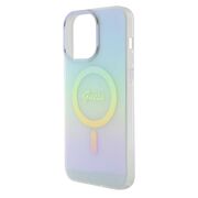 Husa pentru  iPhone 15 Pro Max cu MagSafe Guess - IML Series - alb