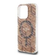 Husa pentru  iPhone 15 Pro Max cu MagSafe Guess - IML Series - maro