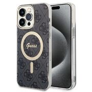 Husa pentru  iPhone 15 Pro cu MagSafe Guess - IML Series - negru denim