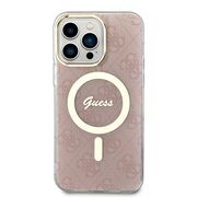 Husa pentru  iPhone 15 Pro cu MagSafe Guess - IML Series - roz neon