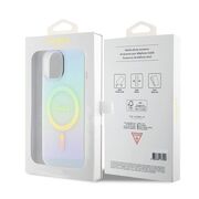 Husa pentru  iPhone 15 cu MagSafe Guess - IML Series - turcoaz