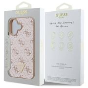 Husa pentru  iPhone 16 Guess - Hardcase 4G Series - alb