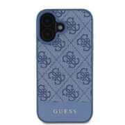 Husa pentru  iPhone 16 Guess - Hardcase 4G Series - albastru