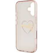 Husa pentru  iPhone 16 Guess - Hardcase IML Heart - roz