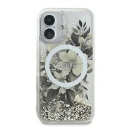 Husa pentru  iPhone 16 Guess - Liquid Glitter - bej