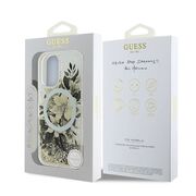 Husa pentru  iPhone 16 Guess - Liquid Glitter - bej