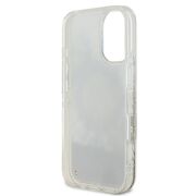 Husa pentru  iPhone 16 Guess - Liquid Glitter - bej