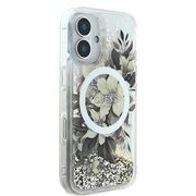 Husa pentru  iPhone 16 Guess - Liquid Glitter - roz