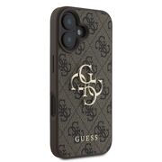 Husa pentru  iPhone 16 Plus Guess - Hardcase 4G Series - maro