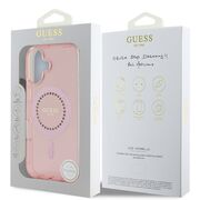 Husa pentru  iPhone 16 Plus cu MagSafe Guess - IML Series - roz