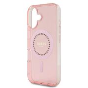Husa pentru  iPhone 16 Plus cu MagSafe Guess - IML Series - roz