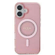 Husa pentru  iPhone 16 Plus cu MagSafe Guess - IML Series - roz