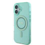 Husa pentru  iPhone 16 Plus cu MagSafe Guess - IML Series - verde