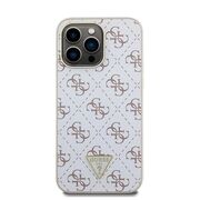 Husa pentru  iPhone 16 Pro Guess - Hardcase 4G Series - alb