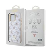 Husa pentru  iPhone 16 Pro Guess - Hardcase 4G Series - alb