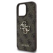 Husa pentru  iPhone 16 Pro Guess - Hardcase 4G Series - maro