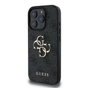Husa pentru  iPhone 16 Pro Guess - Hardcase 4G Series - negru denim