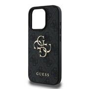 Husa pentru  iPhone 16 Pro Guess - Hardcase 4G Series - negru denim