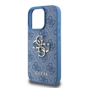 Husa pentru  iPhone 16 Pro Max Guess - Hardcase 4G Series - albastru
