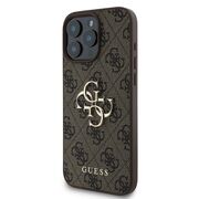 Husa pentru  iPhone 16 Pro Max Guess - Hardcase 4G Series - maro