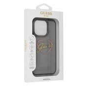 Husa pentru  iPhone 16 Pro Max Guess - Hardcase IML Heart - negru