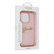 Husa pentru  iPhone 16 Pro Max Guess - Hardcase IML Heart - roz