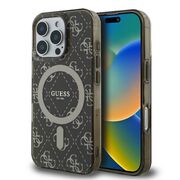 Husa pentru  iPhone 16 Pro cu MagSafe Guess - IML Series - maro inchis