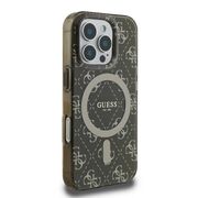 Husa pentru  iPhone 16 Pro cu MagSafe Guess - IML Series - maro inchis