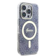 Husa pentru  iPhone 16 cu MagSafe Guess - IML Series - albastru deschis