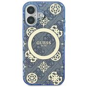 Husa pentru  iPhone 16 cu MagSafe Guess - IML Series - albastru