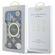 Husa pentru  iPhone 16 cu MagSafe Guess - IML Series - albastru