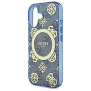 Husa pentru  iPhone 16 cu MagSafe Guess - IML Series - albastru