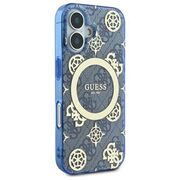 Husa pentru  iPhone 16 cu MagSafe Guess - IML Series - albastru